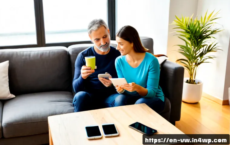 Home 17 소비자 심리와 미래 소비 트렌드 분석 - Photorealistic modern living room scene showing consumer psychology and future spending habits, a di...